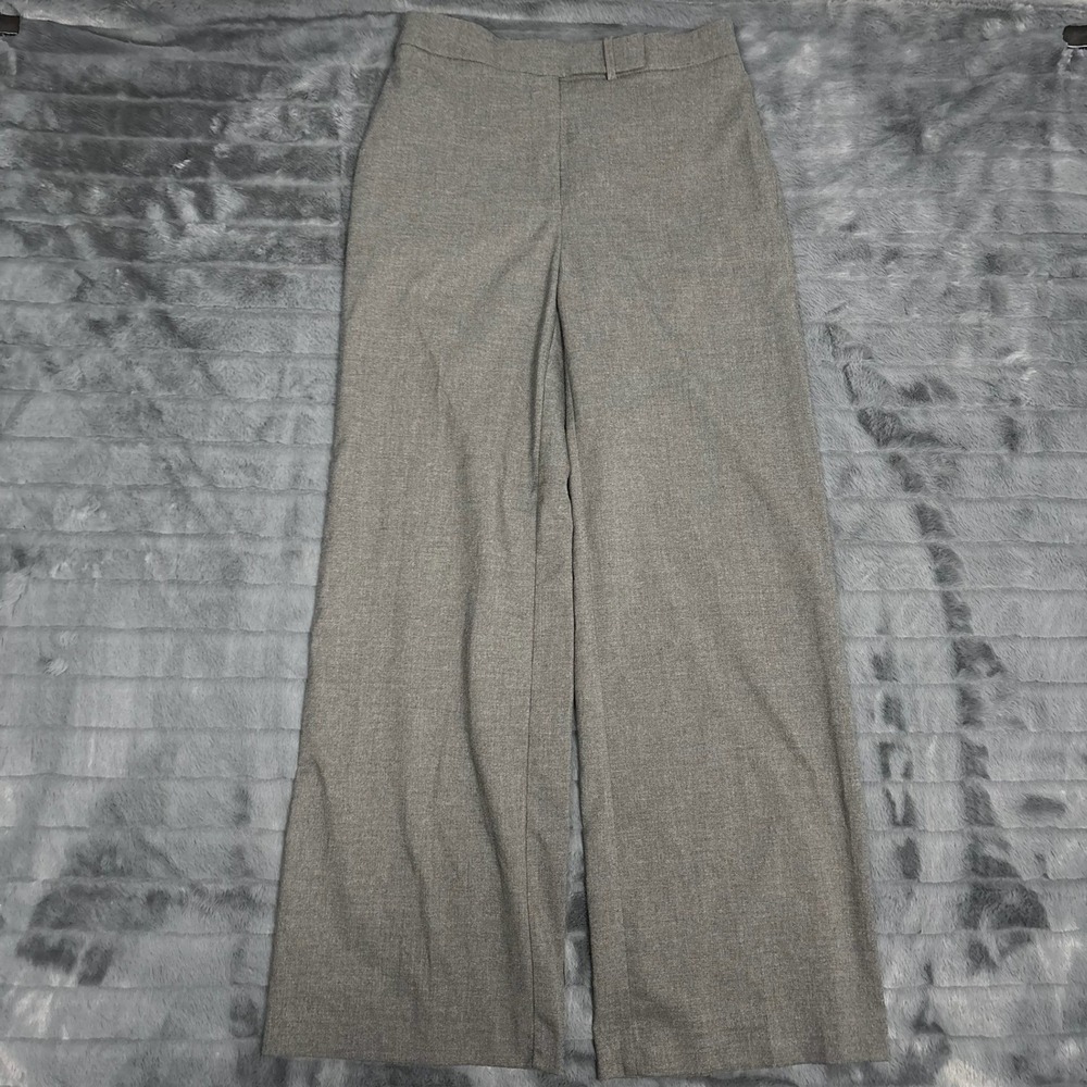 Zara Womens Grey High Waisted Wide Leg Tailored Dress Pants Trousers Size Small